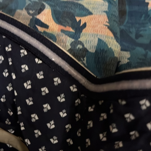 Urban Outfitters Kimchi Blue Floral Print Strapless Pocketed White Blue Dress 4 - Picture 11 of 14